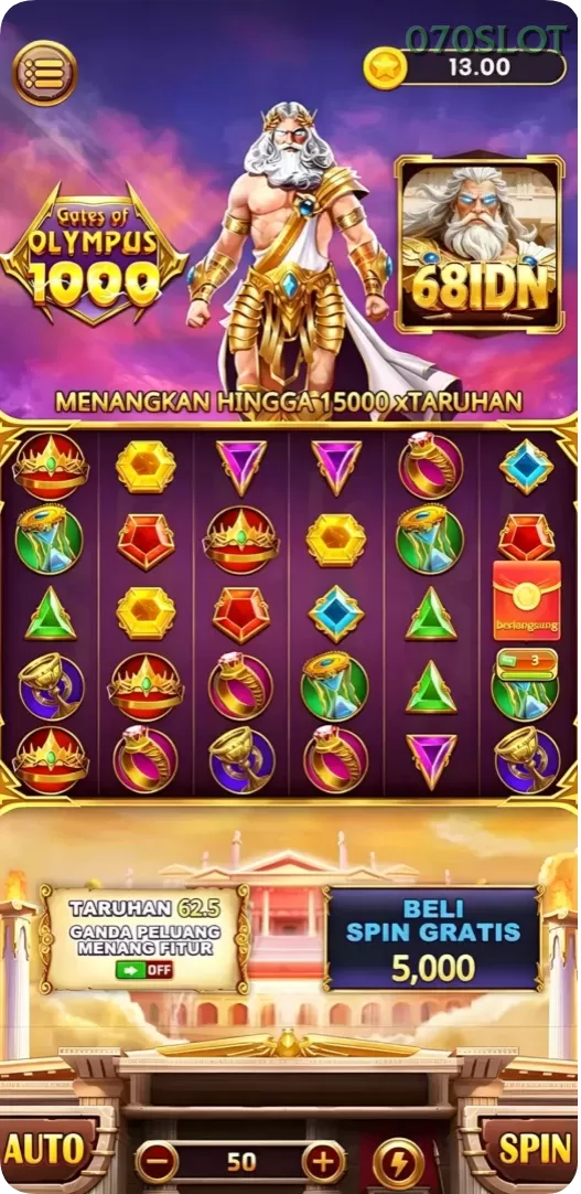 Cuplikan layar MACAN388 — menu navigasi