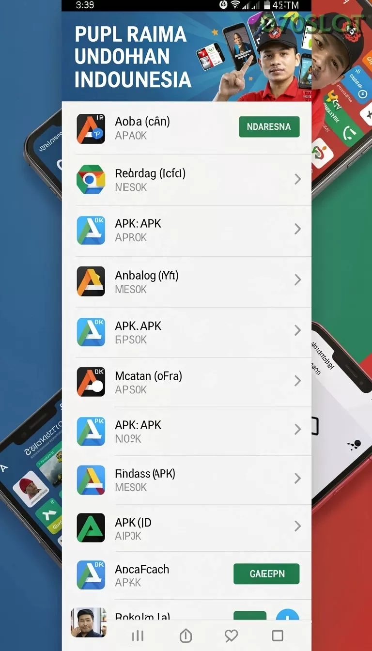 Cuplikan layar A7777 — halaman utama