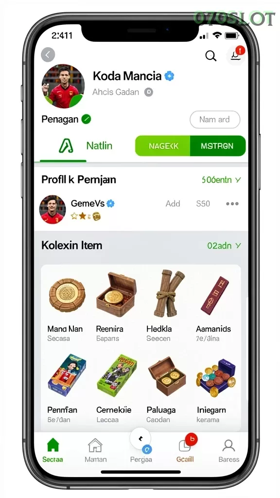 Cuplikan layar ZK6 — pengaturan akun